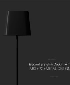 Ηλιακό Μαγνητικό Πορτατίφ LED 5W Dimmable IP65 CCT Μαύρου Χρώματος V-TAC – 23413VT