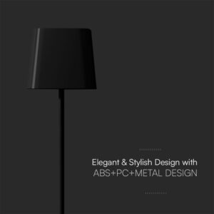 Ηλιακό Μαγνητικό Πορτατίφ LED 5W Dimmable IP65 CCT Μαύρου Χρώματος V-TAC – 23413VT
