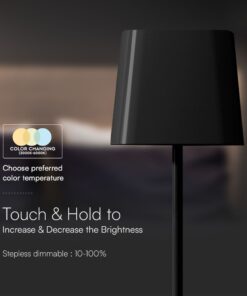 Ηλιακό Μαγνητικό Πορτατίφ LED 5W Dimmable IP65 CCT Μαύρου Χρώματος V-TAC – 23413VT