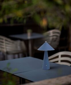 Επιτραπέζιο Επαναφορτιζόμενο Φωτιστικό με Μπλε Δέρμα LED 3W CCT Dimmable V-TAC – 23414VT