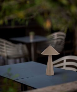 Επιτραπέζιο Επαναφορτιζόμενο Φωτιστικό με Καφέ Δέρμα LED 3W CCT Dimmable V-TAC – 23416VT