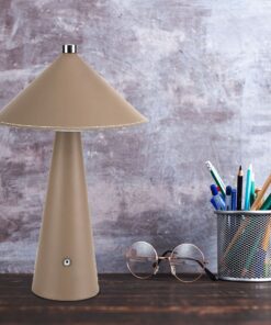 Επιτραπέζιο Επαναφορτιζόμενο Φωτιστικό με Καφέ Δέρμα LED 3W CCT Dimmable V-TAC – 23416VT