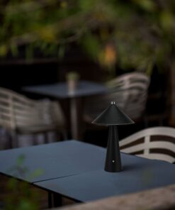 Επιτραπέζιο Επαναφορτιζόμενο Φωτιστικό με Μαύρο Δέρμα LED 3W CCT Dimmable V-TAC – 23417VT