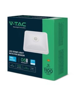 Φωτιστικό Οροφής LED 12W 3IN1 SAMSUNG CHIP Με Ανιχνευτή Κίνησης Λευκό V-TAC – 23419VT