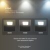 Φωτιστικό Οροφής LED 12W 3IN1 SAMSUNG CHIP Με Ανιχνευτή Κίνησης Λευκό V-TAC – 23419VT