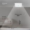 Φωτιστικό Οροφής LED 12W 3IN1 SAMSUNG CHIP Με Ανιχνευτή Κίνησης Λευκό V-TAC – 23419VT