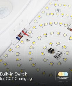 Φωτιστικό Οροφής LED 15W LED 3IN1 SAMSUNG CHIP Με Ανιχνευτή Κίνησης Λευκό IP44 V-TAC – 23420VT