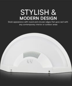 Επιτοίχιο Φωτιστικό LED 10W Με Ανιχνευτή Κίνησης SAMSUNG CHIP 3in1 IP54 Λευκό V-TAC – 23421VT