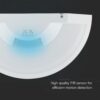 Επιτοίχιο Φωτιστικό LED 10W Με Ανιχνευτή Κίνησης SAMSUNG CHIP 3in1 IP54 Λευκό V-TAC – 23421VT