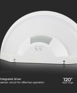 Επιτοίχιο Φωτιστικό LED 10W Με Ανιχνευτή Κίνησης SAMSUNG CHIP 3in1 IP54 Λευκό V-TAC – 23421VT