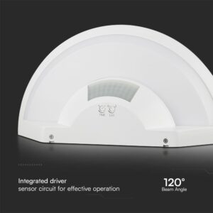 Επιτοίχιο Φωτιστικό LED 10W Με Ανιχνευτή Κίνησης SAMSUNG CHIP 3in1 IP54 Λευκό V-TAC – 23421VT