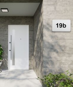 Φωτιστικό με Αρίθμηση Οδού LED 12W SAMSUNG 4000Κ IP65 Λευκό με Αισθητήρα Νύχτας/ΗμέραςV-TAC – 23422VT