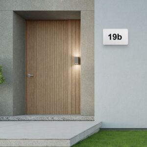 Φωτιστικό με Αρίθμηση Οδού LED 12W SAMSUNG 4000Κ IP65 Λευκό με Αισθητήρα Νύχτας/ΗμέραςV-TAC – 23422VT