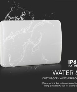 Φωτιστικό με Αρίθμηση Οδού LED 12W SAMSUNG 4000Κ IP65 Λευκό με Αισθητήρα Νύχτας/ΗμέραςV-TAC – 23422VT