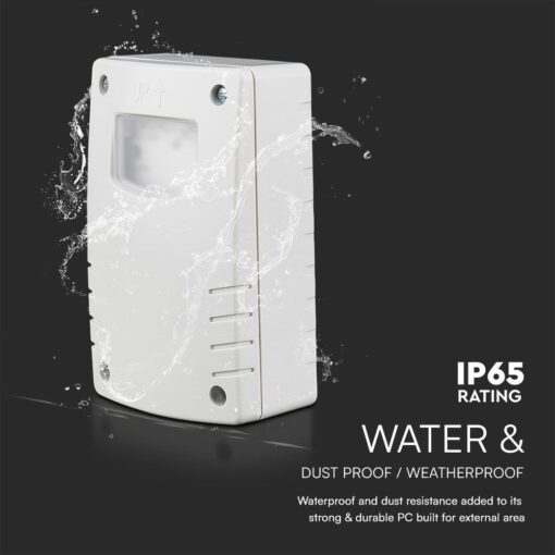 Αισθητήρας Νύχτας-Ημέρας Φωτοκύτταρο IP65 Λευκός V-TAC – 23423VT