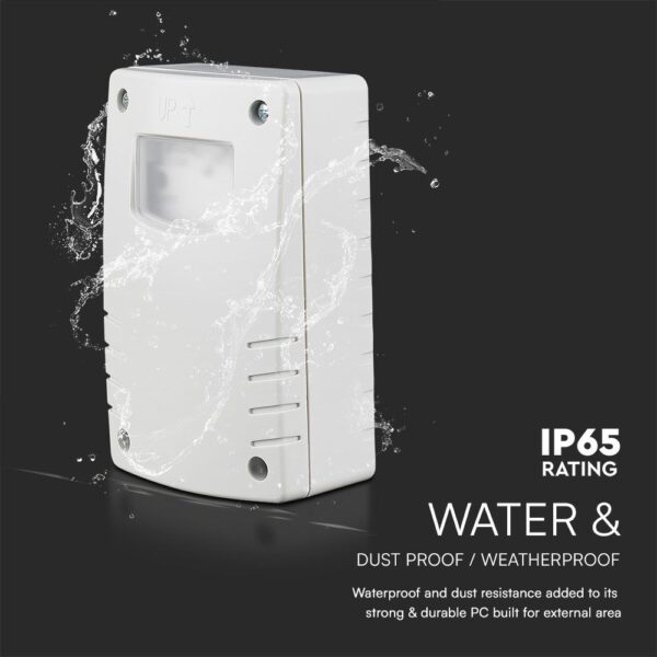 Αισθητήρας Νύχτας-Ημέρας Φωτοκύτταρο IP65 Λευκός V-TAC – 23423VT