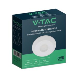 Επίτοιχος Ανιχνευτής Κίνησης 360º Λευκός V-TAC – 23427VT