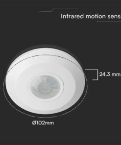 Επίτοιχος Ανιχνευτής Κίνησης 360º Λευκός V-TAC – 23427VT