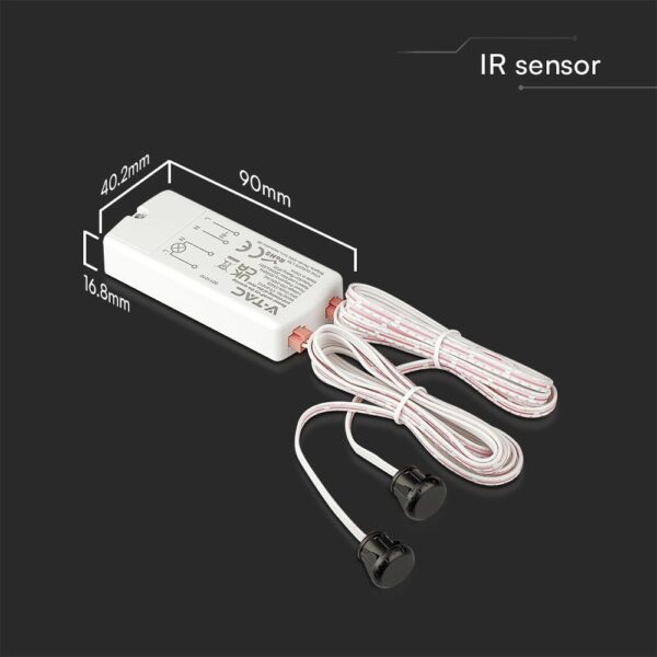 Αισθητήρας Υπερύθρων Πόρτας 5-6cm 200W 220V Λευκός V-TAC – 23428VT