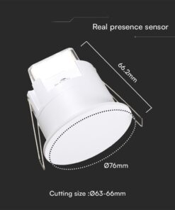 Αισθητήρας Πραγματικής Παρουσίας Χωνευτός 3m Ακτίνα Λευκός IP65 V-TAC – 23430