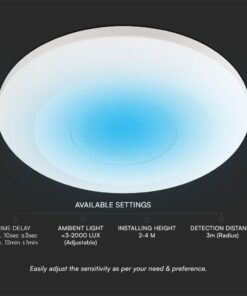 Αισθητήρας Πραγματικής Παρουσίας 3m Ακτίνα Λευκός IP65 V-TAC – 23430