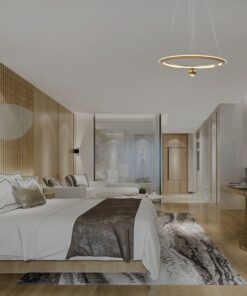 Κρεμαστό Φωτιστικό LED 46W 3000K Dimmable Χρυσού Χρώματος V-TAC – 23431VT