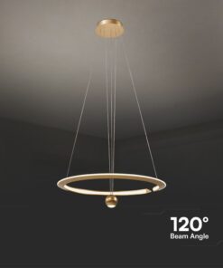 Κρεμαστό Φωτιστικό LED 46W 3000K Dimmable Χρυσού Χρώματος V-TAC – 23431VT