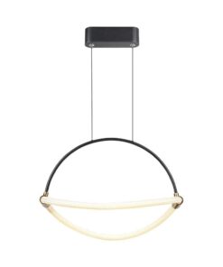 Κρεμαστό Φωτιστικό 12W LED με 1.5m Σχοινί Φ40 3000K Μαύρο Σώμα V-TAC – 23434