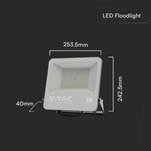 Προβολέας Samsung LED 100W 4000K IP65 Μαύρου Χρώματος V-TAC – 23440VT