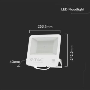 Προβολέας LED 100W 4000K IP65 Λευκού Χρώματος V-TAC – 23442VT