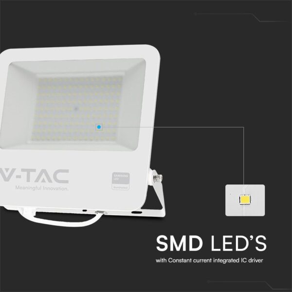 Προβολέας LED 100W 4000K IP65 Λευκού Χρώματος V-TAC – 23442VT