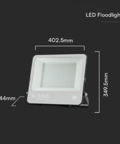 LED Προβολέας 200W V-TAC Samsung Chip Μαύρος/Γκρι 17540lm Αδιάβροχος IP65 6500K – 23444