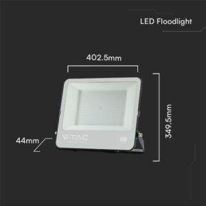 LED Προβολέας 200W V-TAC Samsung Chip Μαύρος/Γκρι 17540lm Αδιάβροχος IP65 6500K – 23444