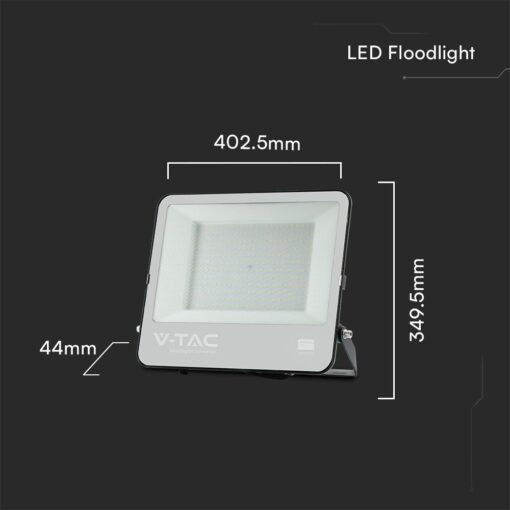 LED Προβολέας 200W V-TAC Samsung Chip Μαύρος/Γκρι 17540lm Αδιάβροχος IP65 6500K – 23444