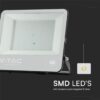 LED Προβολέας 200W V-TAC Samsung Chip Μαύρος/Γκρι 17540lm Αδιάβροχος IP65 6500K – 23444