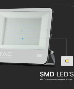 LED Προβολέας 200W V-TAC Samsung Chip Μαύρος/Γκρι 17540lm Αδιάβροχος IP65 6500K – 23444