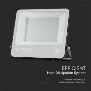 LED Προβολέας 200W V-TAC Samsung Chip Μαύρος/Γκρι 17540lm Αδιάβροχος IP65 6500K – 23444