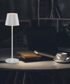 Επαναφορτιζόμενο Πορτατιφ LED 1.5W Dimmable Αφής 3000Κ IP54 Λευκό με Βάση Φόρτισης V-TAC – 23445