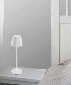 Επαναφορτιζόμενο Πορτατιφ LED 1.5W Dimmable Αφής 3000Κ IP54 Λευκό με Βάση Φόρτισης V-TAC – 23445