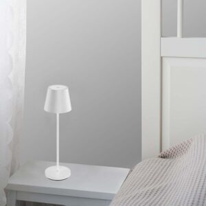 Επαναφορτιζόμενο Πορτατιφ LED 1.5W Dimmable Αφής 3000Κ IP54 Λευκό με Βάση Φόρτισης V-TAC – 23445