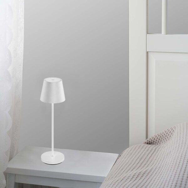 Επαναφορτιζόμενο Πορτατιφ LED 1.5W Dimmable Αφής 3000Κ IP54 Λευκό με Βάση Φόρτισης V-TAC – 23445