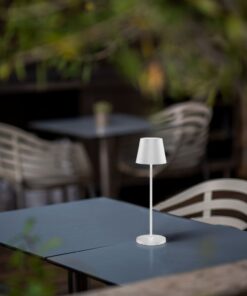 Επαναφορτιζόμενο Πορτατιφ LED 1.5W Dimmable Αφής 3000Κ IP54 Λευκό με Βάση Φόρτισης V-TAC – 23445