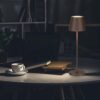 Επαναφορτιζόμενο Πορτατιφ LED 1.5W Dimmable Αφής 3000Κ IP54 Corten απόχρωση Σκουριάς με Βάση Φόρτισης V-TAC – 23446
