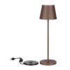 Επαναφορτιζόμενο Πορτατιφ LED 1.5W Dimmable Αφής 3000Κ IP54 Corten απόχρωση Σκουριάς με Βάση Φόρτισης V-TAC – 23446