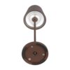 Επαναφορτιζόμενο Πορτατιφ LED 1.5W Dimmable Αφής 3000Κ IP54 Corten απόχρωση Σκουριάς με Βάση Φόρτισης V-TAC – 23446