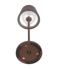 Επαναφορτιζόμενο Πορτατιφ LED 1.5W Dimmable Αφής 3000Κ IP54 Corten απόχρωση Σκουριάς με Βάση Φόρτισης V-TAC – 23446