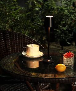 Επαναφορτιζόμενο Πορτατιφ LED 1.5W Dimmable Αφής 3000Κ IP54 Μαύρο με Βάση Φόρτισης V-TAC – 23447