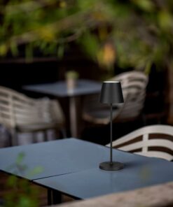 Επαναφορτιζόμενο Πορτατιφ LED 1.5W Dimmable Αφής 3000Κ IP54 Μαύρο με Βάση Φόρτισης V-TAC – 23447