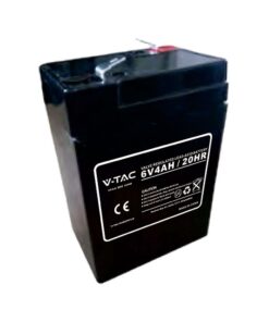 Μπαταρία 4Ah 6V Μολύβδου-Οξέος T1 70x47x107mm V-TAC - 23448