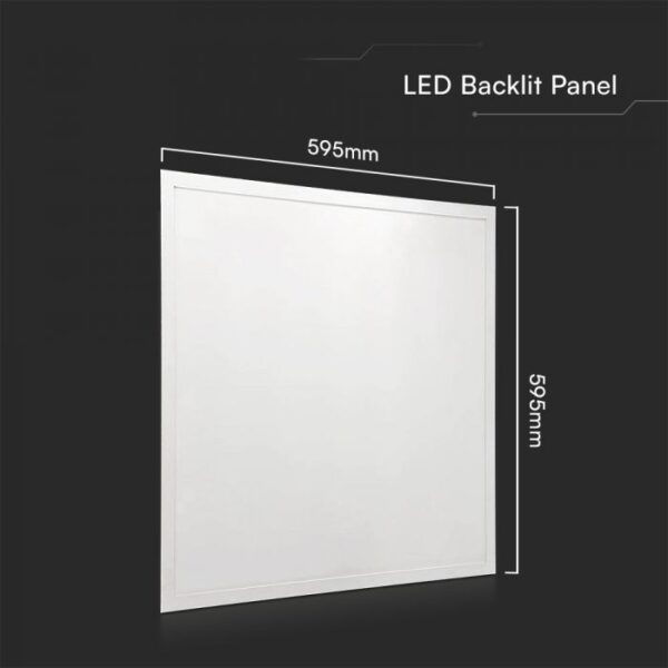 LED Panel 36W 595x595mm Backlit 120Lm/W 4000K 6PCS/SET Flicker Free V-TAC – 23456